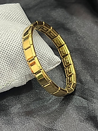 Gold renk çelik İtalyan bileklik