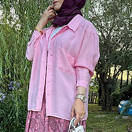 Modal gömlek (pembe)