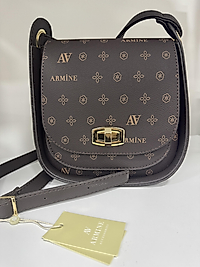 ARMİNE ÇANTA 139 KAHVE BASKILI