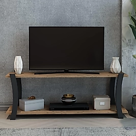 Roma Ahşap Raflı Televizyon Sehpası, Televizyon Ünitesi / Tv Ünitesi, Tv Sehpası / 120x30 cm ( Atlantik Çam )
