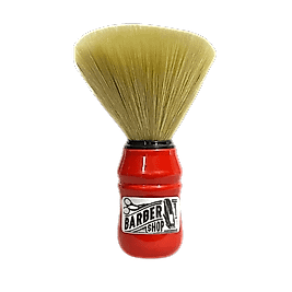 Barber Shop Profesyonel Sakal Fırçası - Kırmızı