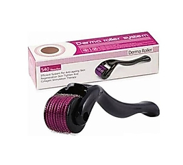 Titanyum Uçlu 540 Iğneli Derma Roller 0.5 mm Iğne Cilt Yüz Vücut Yenileme Masaj Aleti