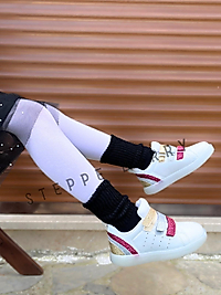 Çocuk Siyah Slouchy Tozluk Çorap