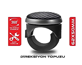 Direksiyon Topuzu 360° Dönerli Siyah