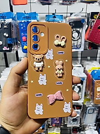 Samsung Galaxy A14 Ayıcık Kabartmalı Telefon Kılıfı