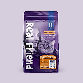 Real Friend Digest Care Hypoallergenic Sterilised Adult Cat Food with Chicken 34/12