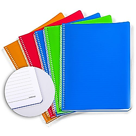 Okul Defteri - 80gr. 72 yaprak A4 Spiralli Defter 5'li Set