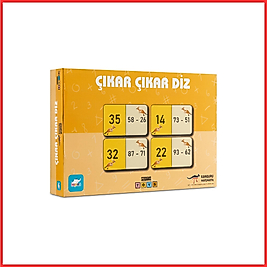Kanguru Matematik Çıkar Çıkar Diz Oyunu-Çıkarma İşlemi & Mimari Tasarım| 2 Oyuncu | Müfredata Uyumlu / 6-7 Yaş / 2 Oyuncu