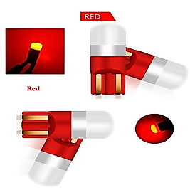 (4XADET) 1 SET T10 LED 12V THERMO CERAMIC KIRMIZI DİPSİZ AMPUL THERMO CERAMIC SERİ RED