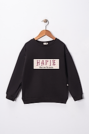 Kız Çocuk "Hafız Kuran Yolcusu" Baskılı Pamuklu Sweat