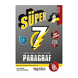 Nitelik Yayınları 7.Sınıf Paragraf (B) Süper Soru Yeni Nesil