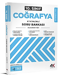 4K Yayınları 10. Sınıf Coğrafya Etkinlikli Soru Bankası 2025 2026 Yeni Baskı Sezon