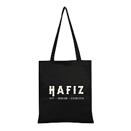 "Hafız"  Baskılı Omuz Çantası Gabardin Kumaş