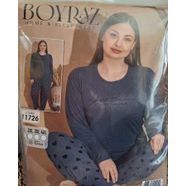 BOYRAZ ÜST UZUN ALT UZUN PİJAMA TAKIMI