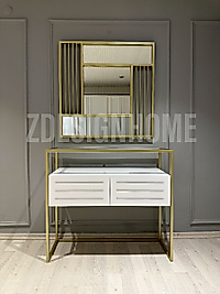 90 CM AYNA, 90X35X100 CM DRESUAR GOLD Z26