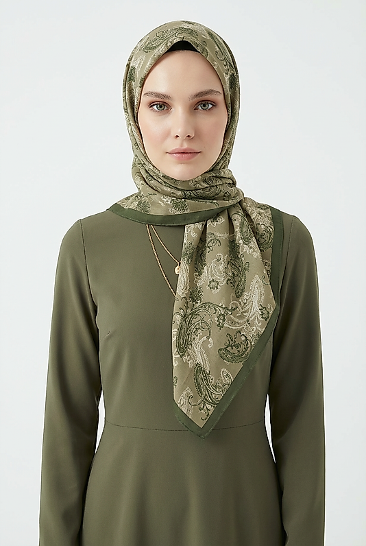 Spring Eşarp Tarihi Çiçek Desen