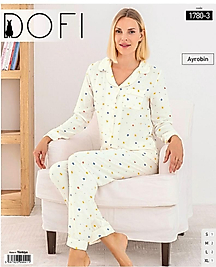 Dofi Düğmeli Pijama Takımı 1780-3