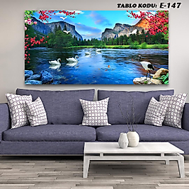 MERCAN MOBİLYA  VE AKSESUAR ,   130*70 MANZARA  KANVAS TABLO