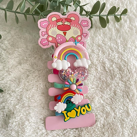 Karışık Desenli Kız Çocuk Bağlama Tokası