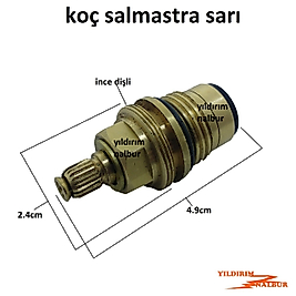 KOÇ SALMASTRA MUSLUK İÇİ SALMASTIRA SARI DİŞLİ