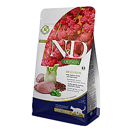 N&D Quinoa Digestion Kuzu Etli, Naneli & Rezeneli Yetişkin Kedi Maması (1,5 kg)