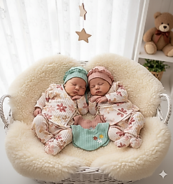 5 Parça Müslin Kumaş Papatya Desenli Zıbın Takımı (Alt, Üst, Bandana, Eldiven, Önlük)