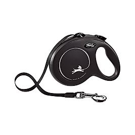 Flexi Black Design Large Mavi Şerit Otomatik Gezdirme Tasması (5 m)
