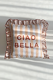 Ciao Bella Çizgili Fırfırlı Kırlent