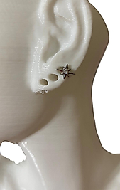 MİNİMAL KUTUP YILDIZI KIKIRDAK TRAGUS HELİX PEARSING KÜPE