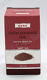 Üzüm Çekirdeği Yağı 20 ml Saf Soğuk Sıkım