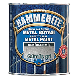 HAMMERITE Çekiçlenmiş Metal Boyası 0.75 Litre gümüş gri