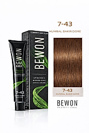 BEWON SAÇ BOYASI 100 ML (7-43 KUMRAL BAKIR DORE)