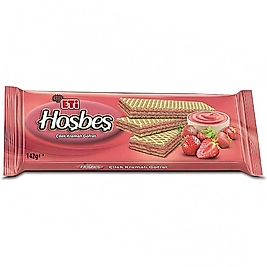 Eti Hoşbeş Çilek Kremalı Gofret 142 Gr