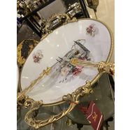 Antik Yuvarlak Derin Porselen Sunum 41 cm * 17cm