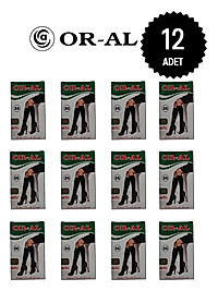 Oral Kadın 70 Denye Opak Dizaltı Çorap 86 Vizon Rengi 12'li paket