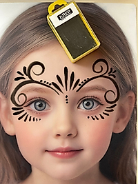 Krep yüz boyası Siyah 40 gr