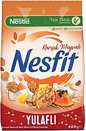Nestlé Nesfit Tam Tahıllı Karışık Meyveli Mısır Gevreği, 400 g