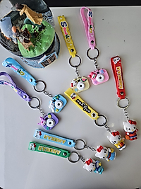 Sevimli Karakter Fotoğraf Makinesi Hello Kitty Silikon Anahtarlık