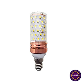 Ldk-1 9w E14 2835 Şeffaf Plastik Mısır Gün Işığı (10 Adet)