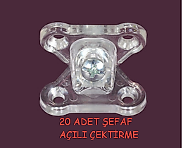 Liz Şeffaf Açılı Çektirme ( 20 adet )