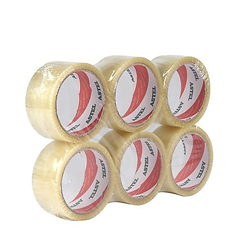 ASTEL KOLİ BANDI ŞEFFAF 45 MM x100 MT ( 6 ADET )