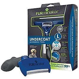 Furminator Uzun Tüylü Büyük Irk Köpekler için Köpek Tarağı L
