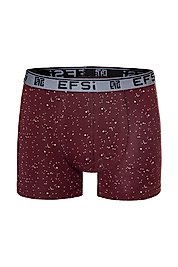 DESENLİ BOXER 3000 BORDO BENEKLİ
