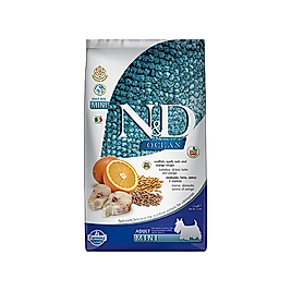 N&D Düşük Tahıllı, Morina Balıklı & Portakallı Küçük Irk Yetişkin Köpek Maması (2,5 kg)