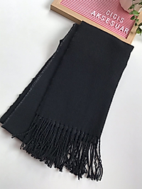 Siyah Unisex Model Şal