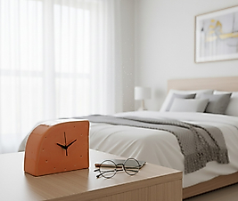 Turuncu oval Masa Saati MS032