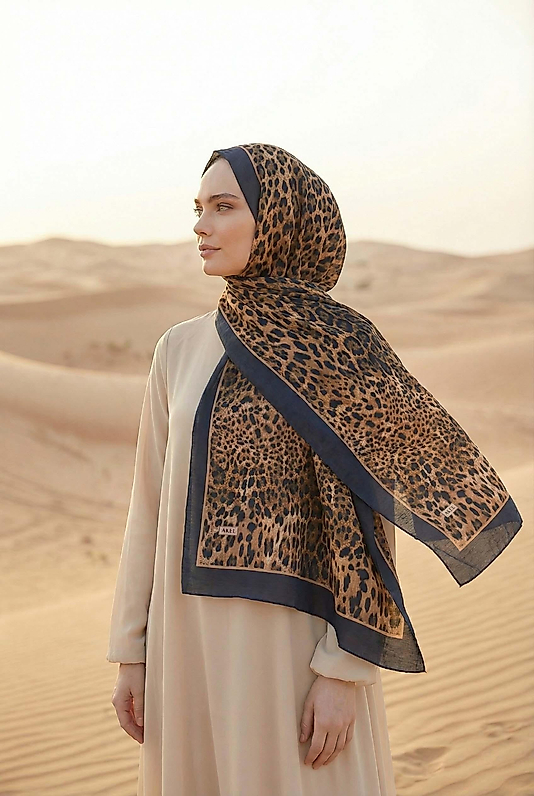 Spring Leopar Desenli Şal