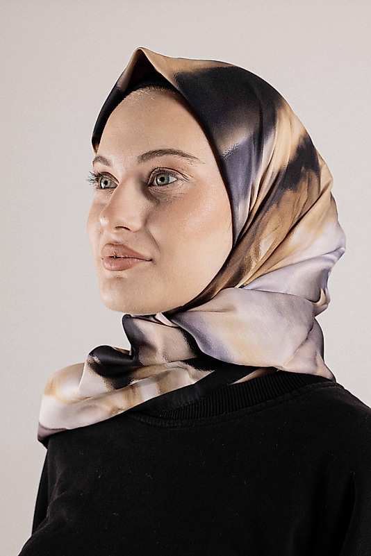 DESENLİ FRANSIZ İPEĞİ EŞARP DESEN-1