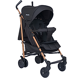 PRAVA LÜX ALÜMİNYUM BASTON BEBEK ARABASI (SİYAH) - HAFİF VE MODERN TASARIM
