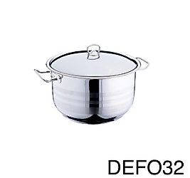 GÜLSAN POŞETLİ DEFOLU 32 cm ÇELİK TENCERE (15 lt)